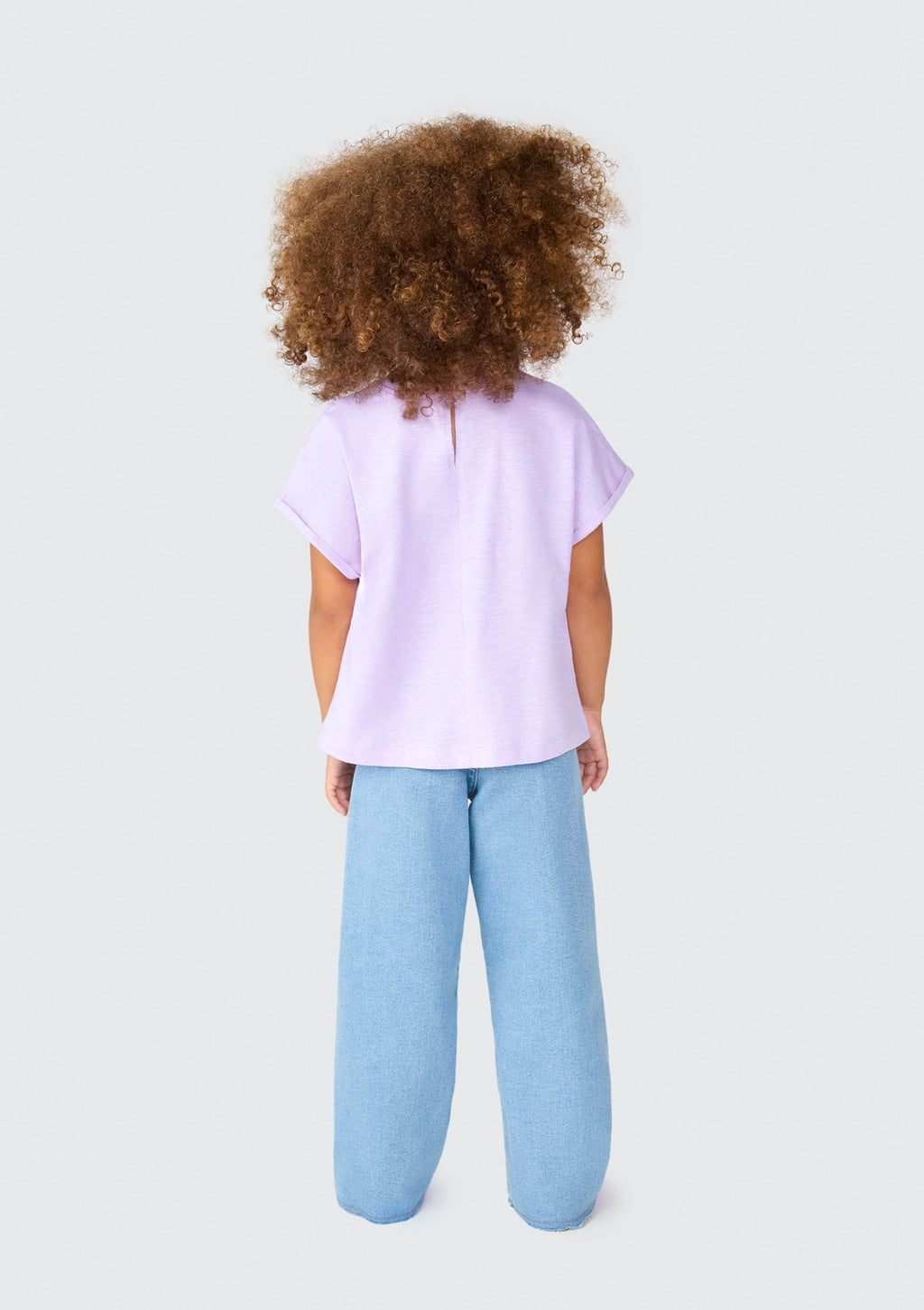 Camiseta Manga Curta Lilás Voe Alto Hering Infantil - Feminina