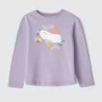 Blusinha Manga Longa Special Delivery Lilás Hering Infantil - Feminina