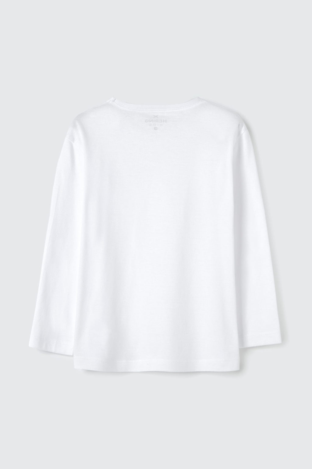 Camiseta Manga Longa Branca Básica Hering Infantil - Masculina