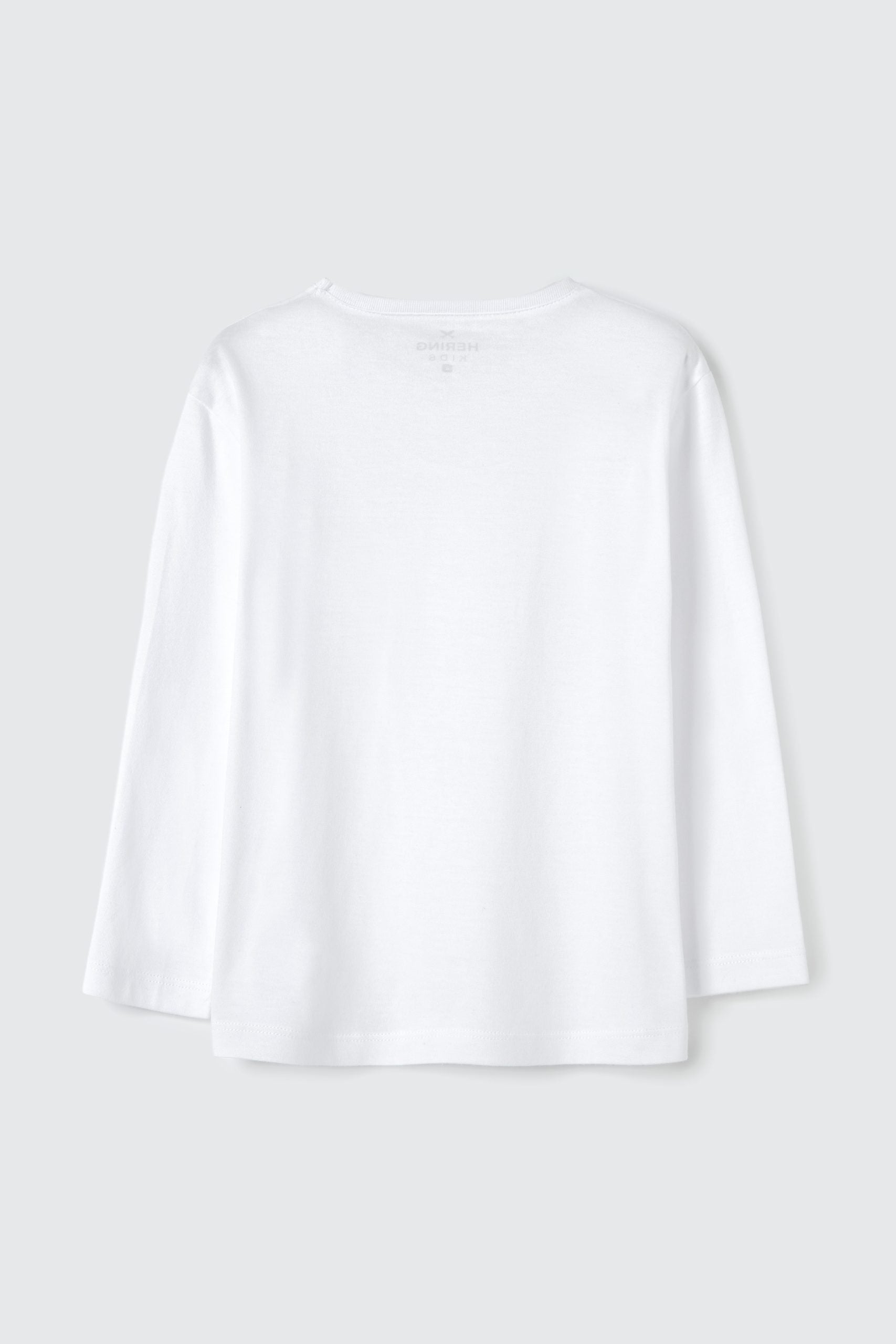 Camiseta Manga Longa Branca Básica Hering Infantil - Masculina