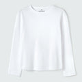 Blusinha Manga Longa Básica Branca Hering Infantil - Feminina