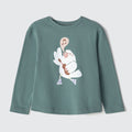 Blusinha Manga Longa Passarinho Verde Hering Infantil - Feminina