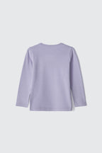 Blusinha Manga Longa Lilás Hering Infantil - Feminina