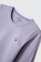 Blusinha Manga Longa Lilás Hering Infantil - Feminina