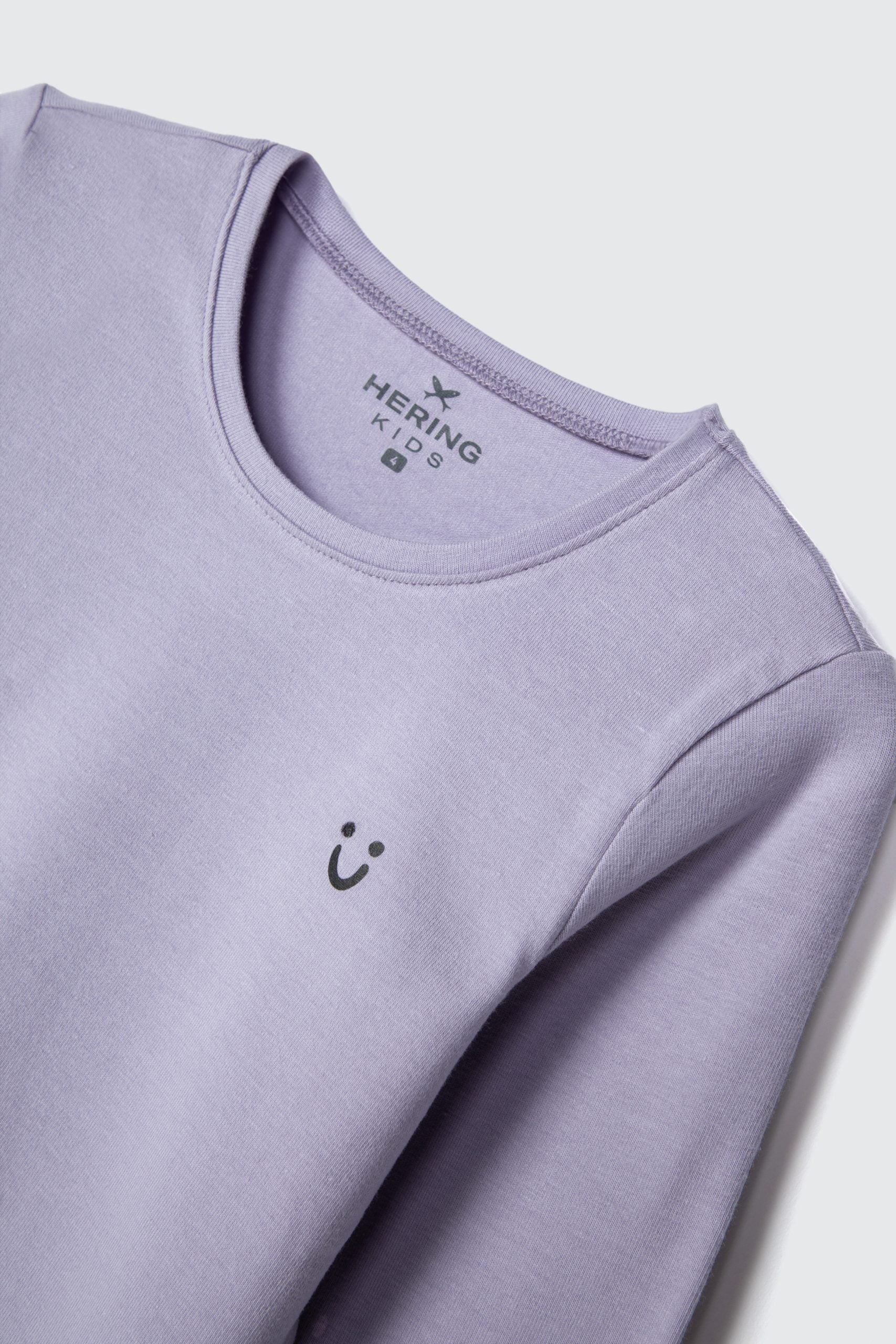 Blusinha Manga Longa Lilás Hering Infantil - Feminina