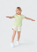 Blusa Manga Curta Bordada Verde Hering Infantil - Feminina