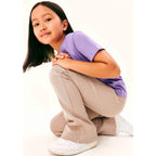 Calça Flare Bege Feminina - Hering Infantil