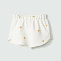 Shorts Estampado Girassol Hering Infantil - Feminino