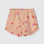 Shorts Moletom Laranja Estampado Hering Infantil - Feminino