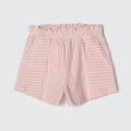 Shorts Clochard Listras Vermelho Hering Infantil - Feminino