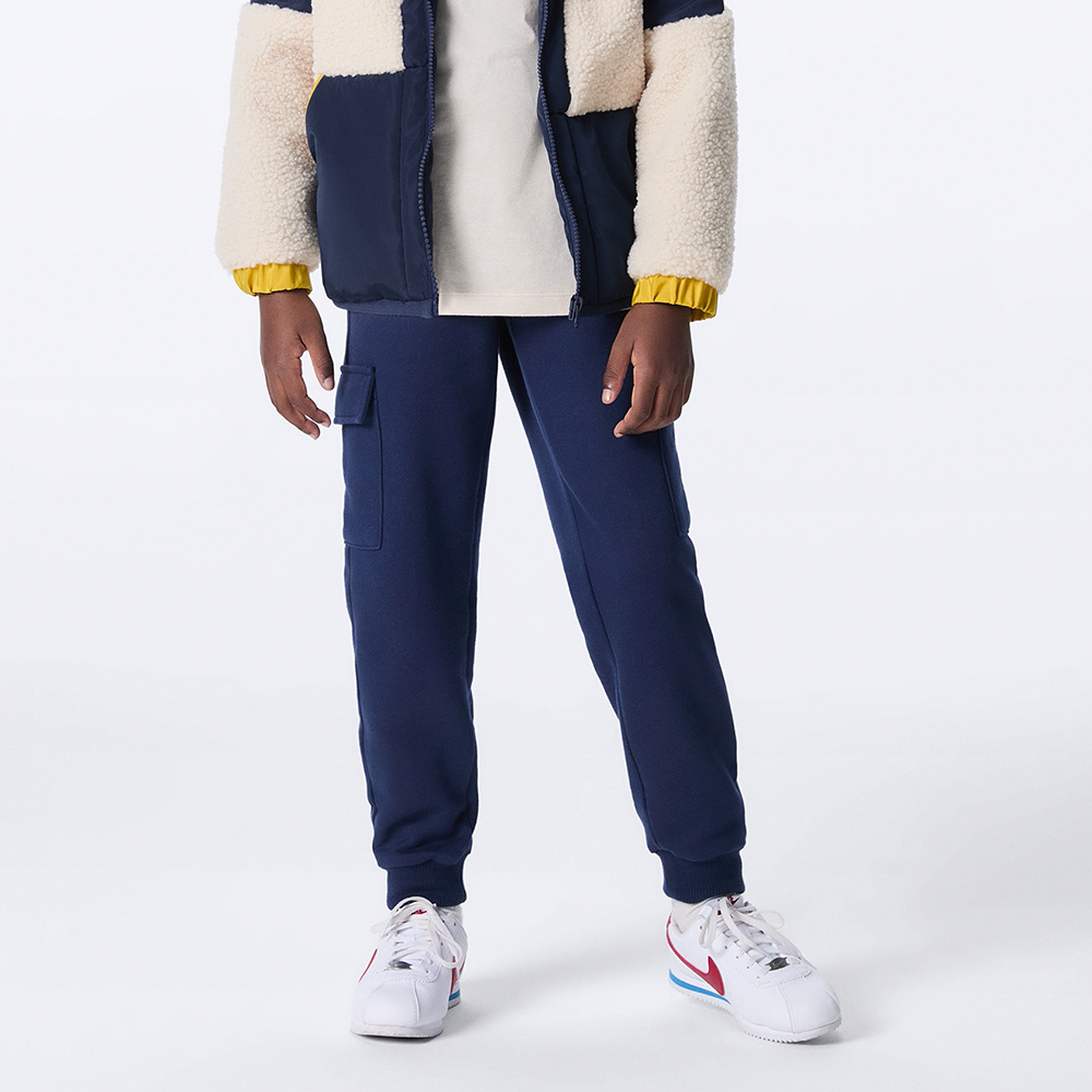 Calça Cargo Moletom Marinho Hering Infantil - Masculina