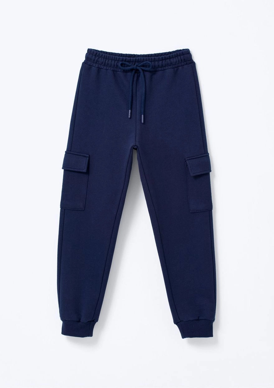 Calça Cargo Moletom Marinho Hering - Masculina