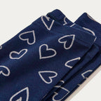 Calça Legging Hering Kids Estampada Em Ribana Feminina -  Azul