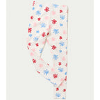 Calça Legging Hering Kids Estampada Em Ribana - Off-White