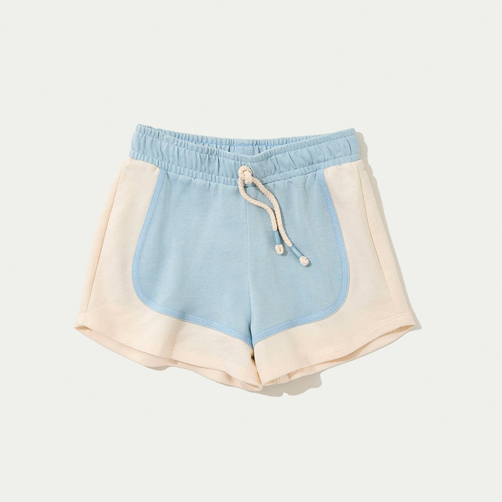 Shorts Moletom Runner Hering Kids Feminino - Azul