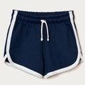 Shorts Moletom Runner Hering Kids Feminino - Azul Marinho