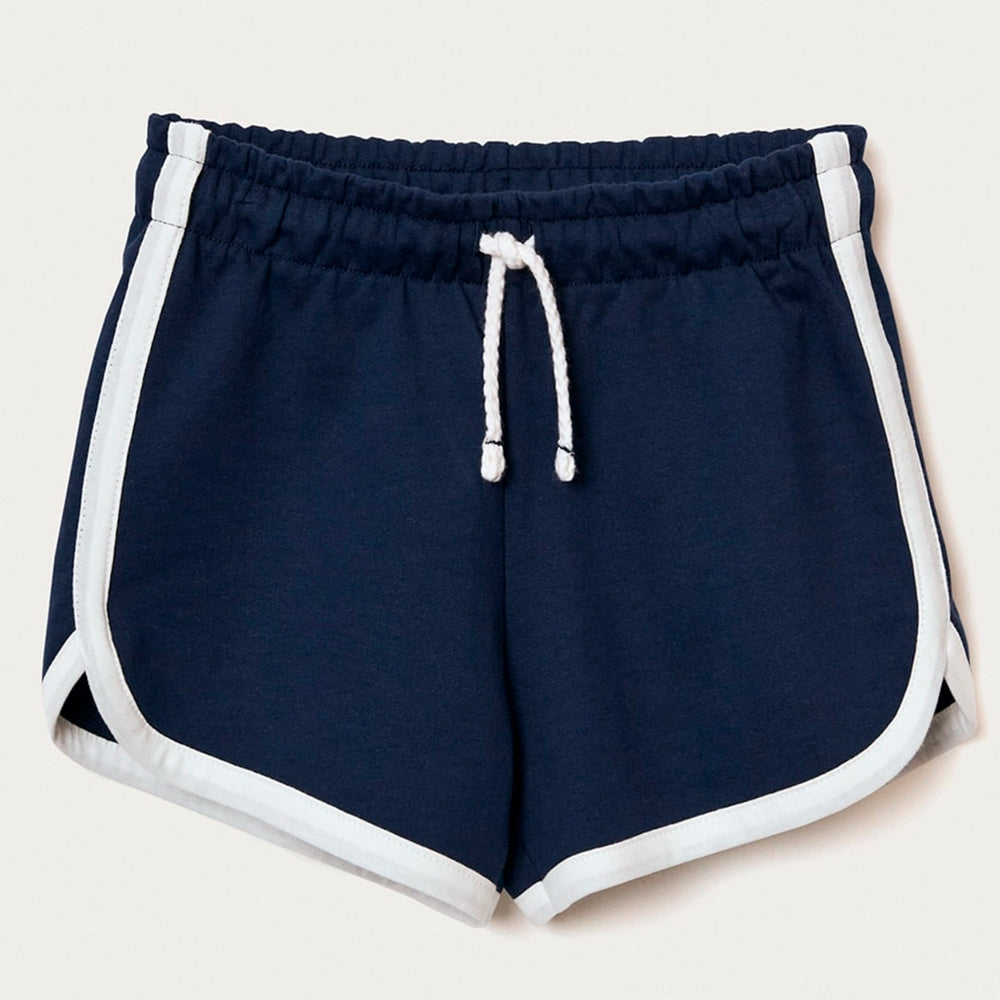 Shorts Moletom Runner Hering Kids Feminino - Azul Marinho