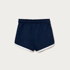 Shorts Moletom Runner Hering Kids Feminino - Azul Marinho