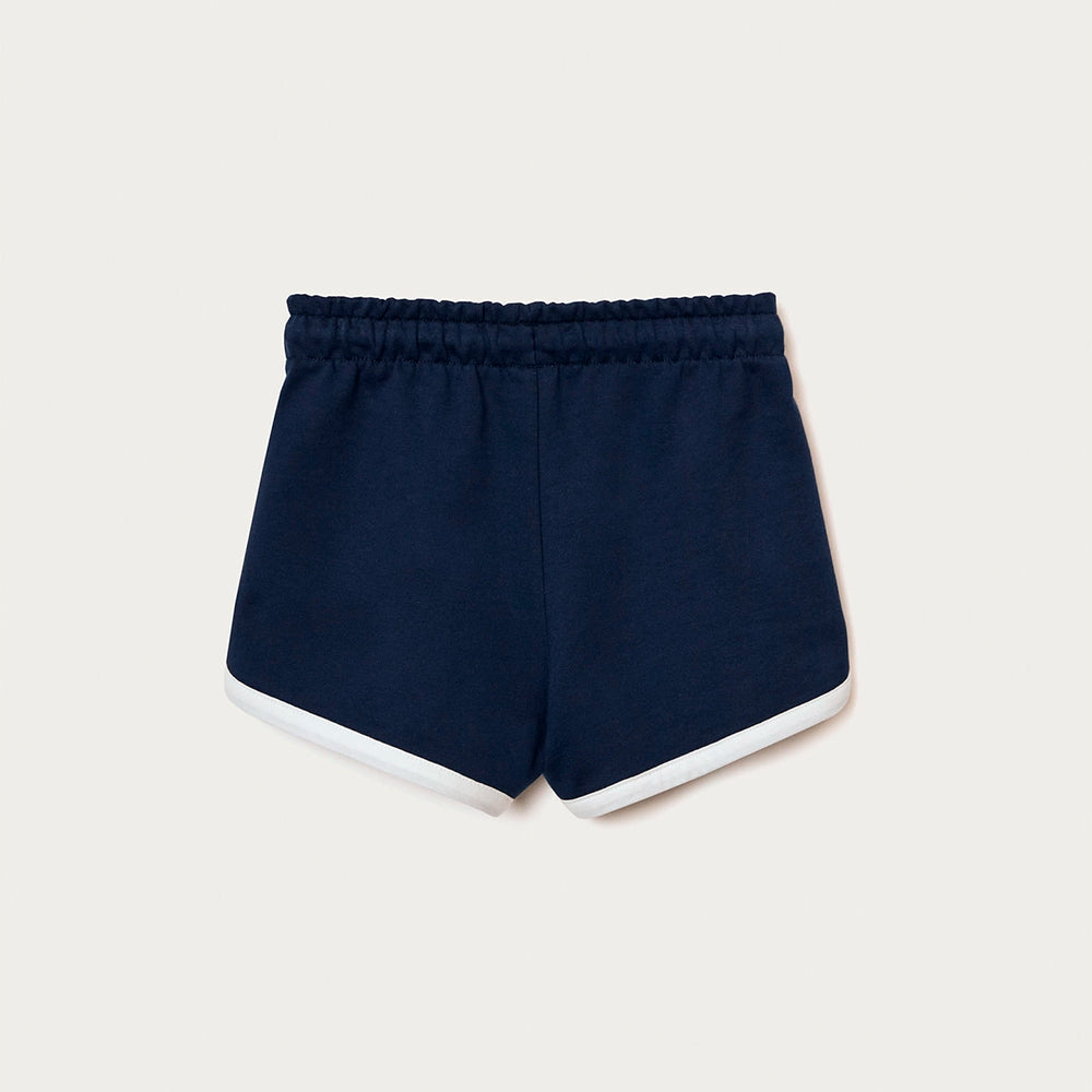 Shorts Moletom Runner Hering Kids Feminino - Azul Marinho