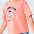 Blusa Manga Curta Malha Estampada Always Well Rosa Hering Infantil - Feminino