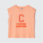Camiseta Regata Chasing Sunshine Laranja Hering Infantil - Feminina