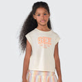 Camiseta Regata See Off White Hering Infantil - Feminina