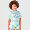 Blusa Manga Curta You're Amazing Azul Hering Infantil - Feminina