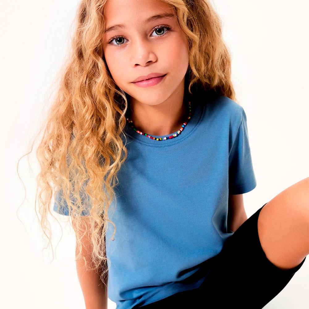 Camiseta Manga Curta Hering Slim Feminino - Azul