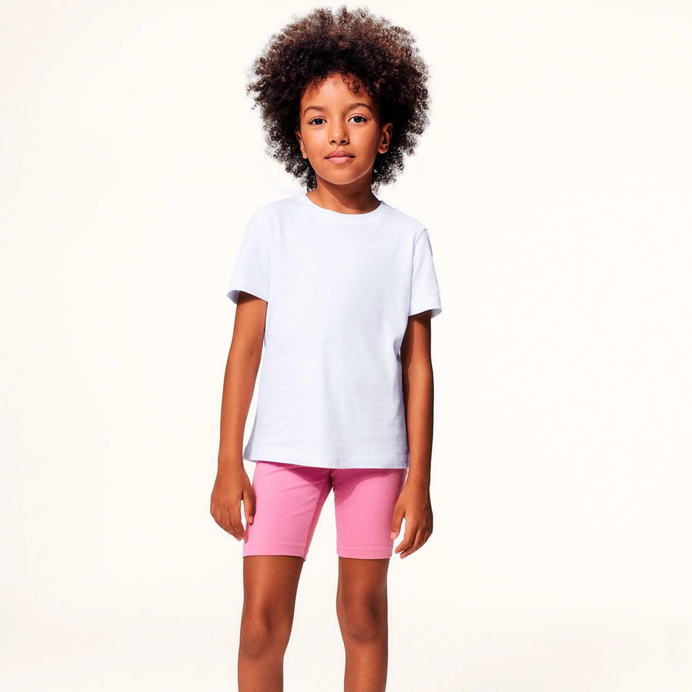 Camiseta Manga Curta Hering Infantil Feminino - Branco