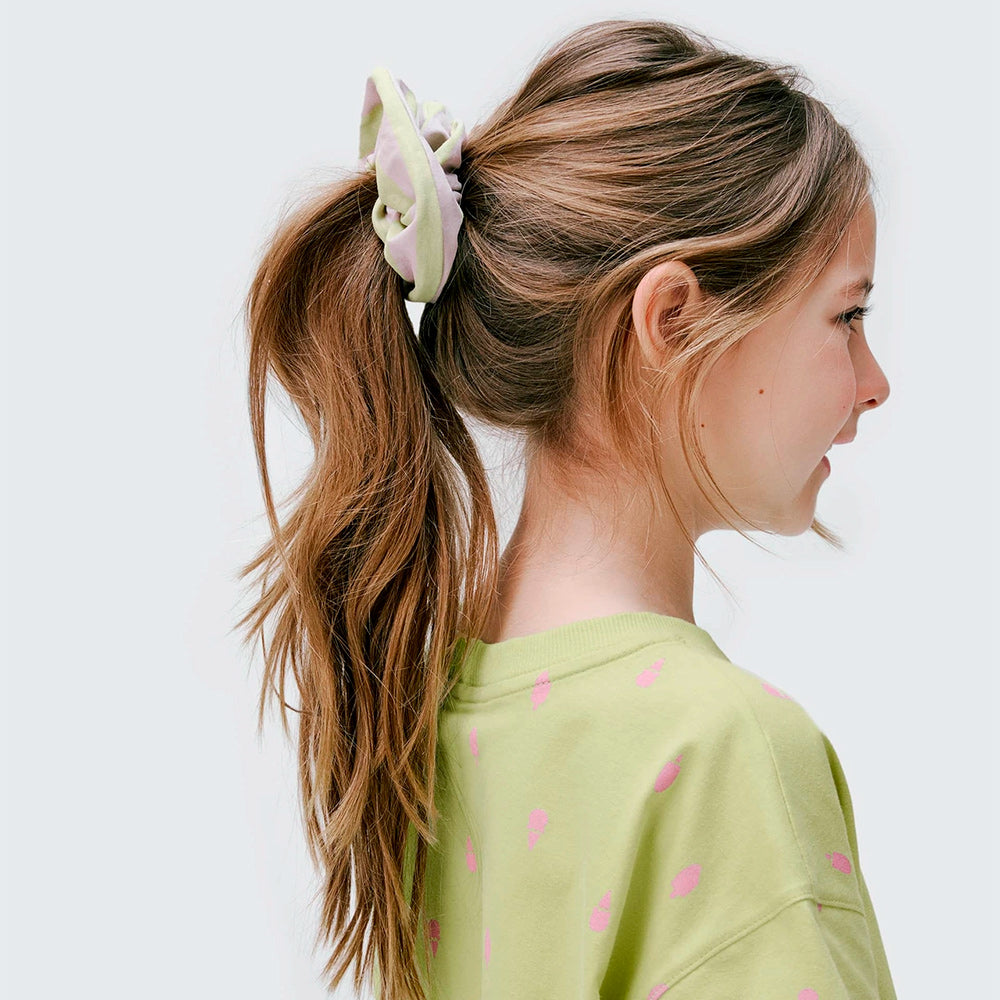Blusa Oversized + Scrunchie Hering Infantil Feminina - Verde