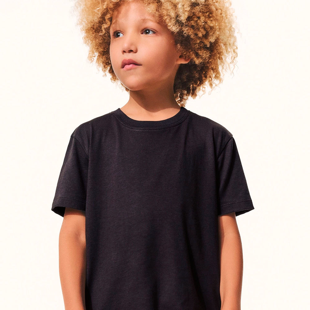 Camiseta Manga Curta Hering Infantil Comfort Super Cotton Masculina - Cinza