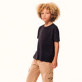 Camiseta Manga Curta Hering Infantil Comfort Super Cotton Masculina - Cinza