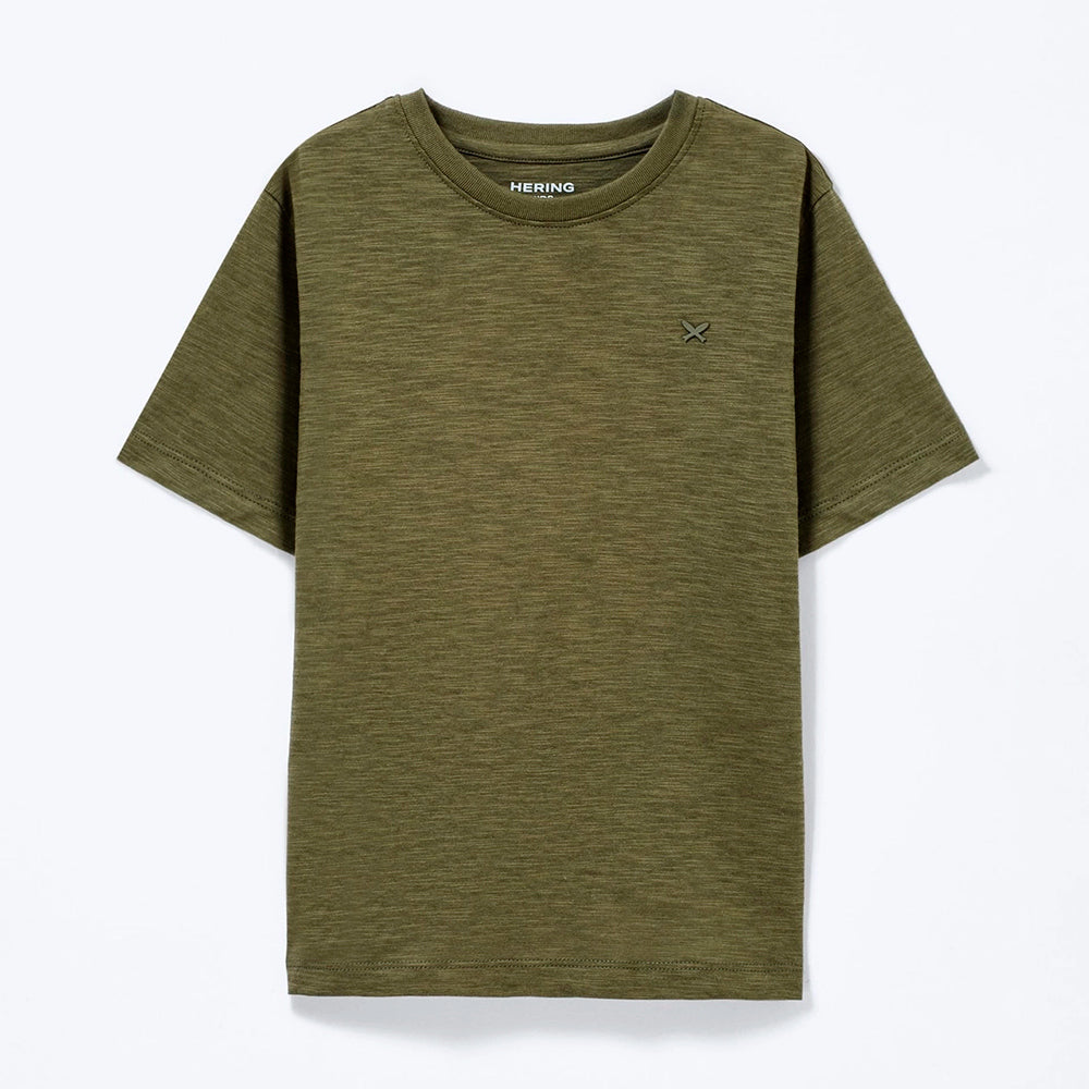 Camiseta Manga Curta Hering Infantil Masculina - Verde