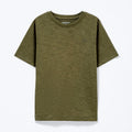 Camiseta Manga Curta Hering Infantil Masculina - Verde