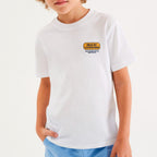 Camiseta Manga Curta Regular Hering Kids Estampada Masculina - Branco