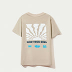 Camiseta Manga Curta Hering Infantil Estampada Masculina - Bege