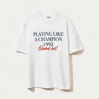 Camiseta Manga Curta Hering Infantil Oversized Estampada Masculina - Branco