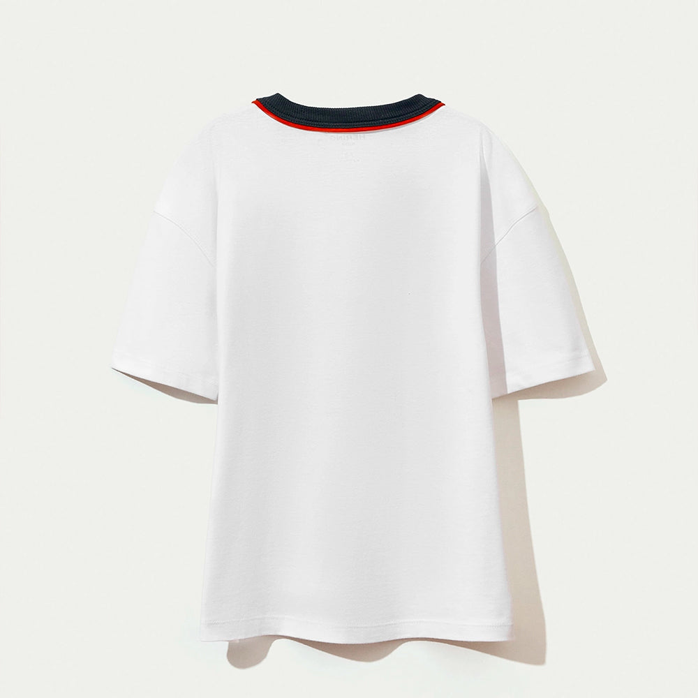 Camiseta Manga Curta Hering Infantil Estampada Masculina - Branco