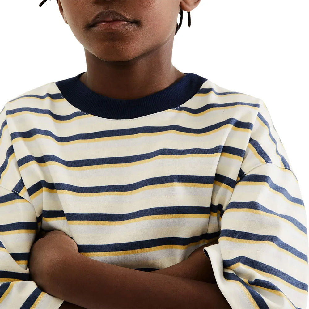 Camiseta Manga Curta Oversized Masculina Listrada Hering - Multicolorida