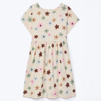 Vestido Curto Estampado Hering Kids Feminino - Nude
