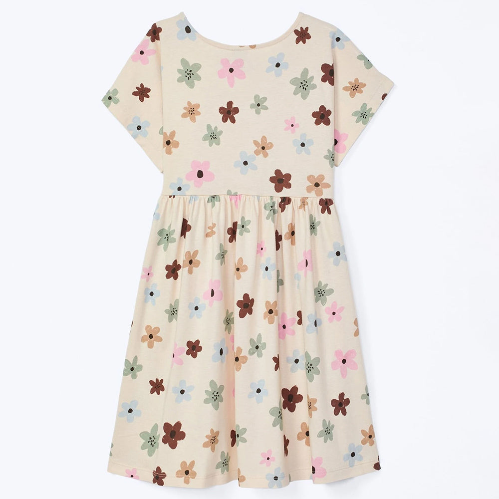 Vestido Curto Estampado Hering Kids Feminino - Nude