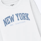 Camiseta Manga Longa Com Estampa Hering Kids - Branco