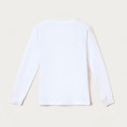 Camiseta Manga Longa Com Estampa Hering Kids Masculina - Branco