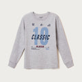 Camiseta Manga Longa Com Estampa Hering Kids Masculina - Cinza