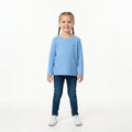 Blusa Manga Longa Hering Kids Com Patch Feminina - Azul