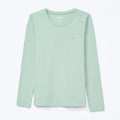 Blusa Manga Longa Básica Infantil Hering Verde - Feminina