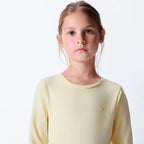Blusa Manga Longa Hering Kids Com Patch Feminina - Amarelo