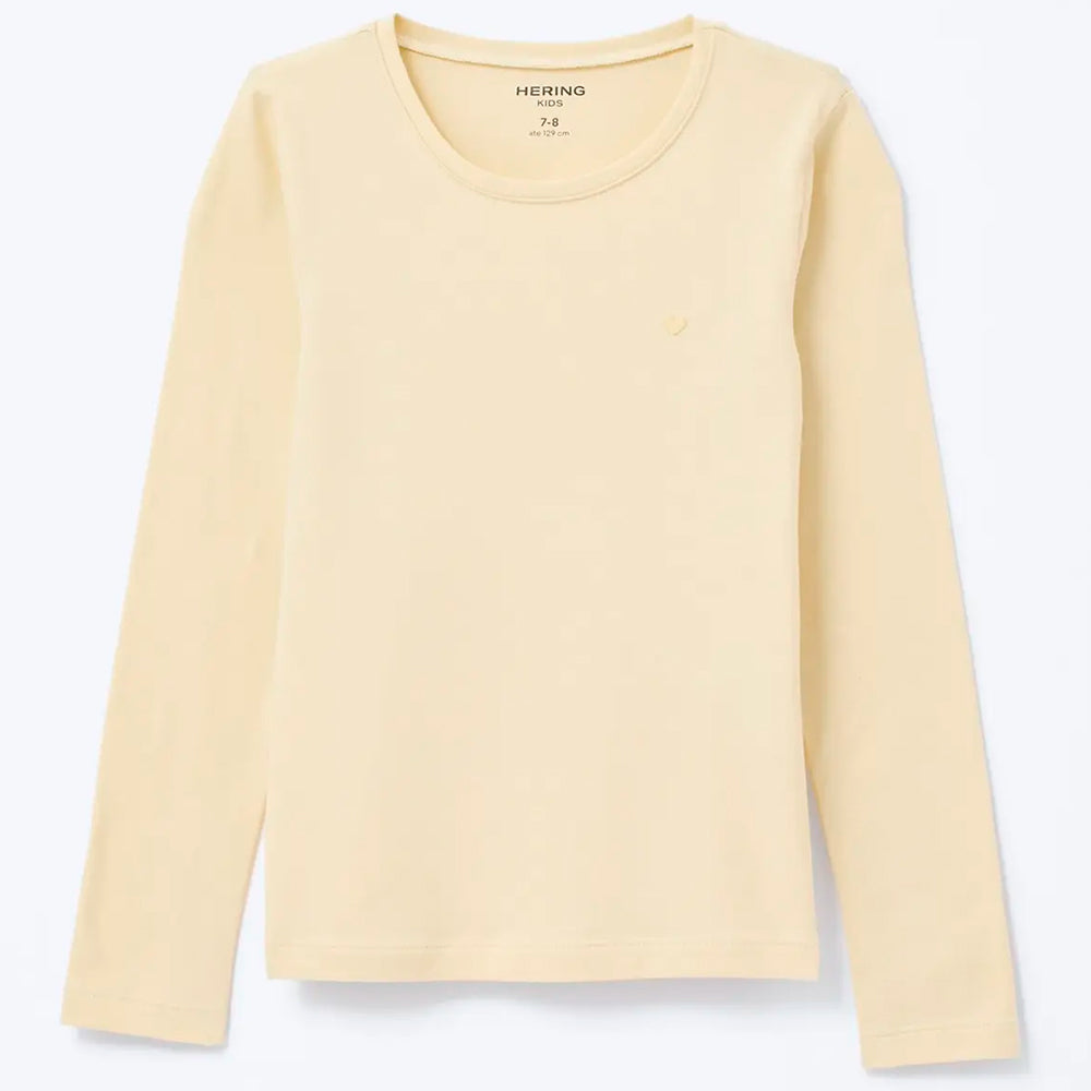 Blusa Manga Longa Hering Kids Com Patch Feminina - Amarelo