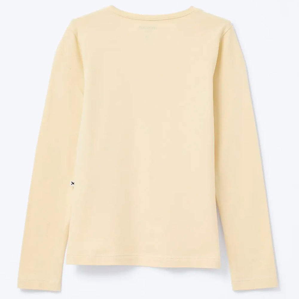 Blusa Manga Longa Hering Kids Com Patch Feminina - Amarelo