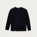 Camiseta Básica Manga Longa Hering Kids Masculina - Preto